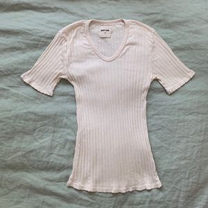 Rudy Jude Pointelle Tee in natural Size L